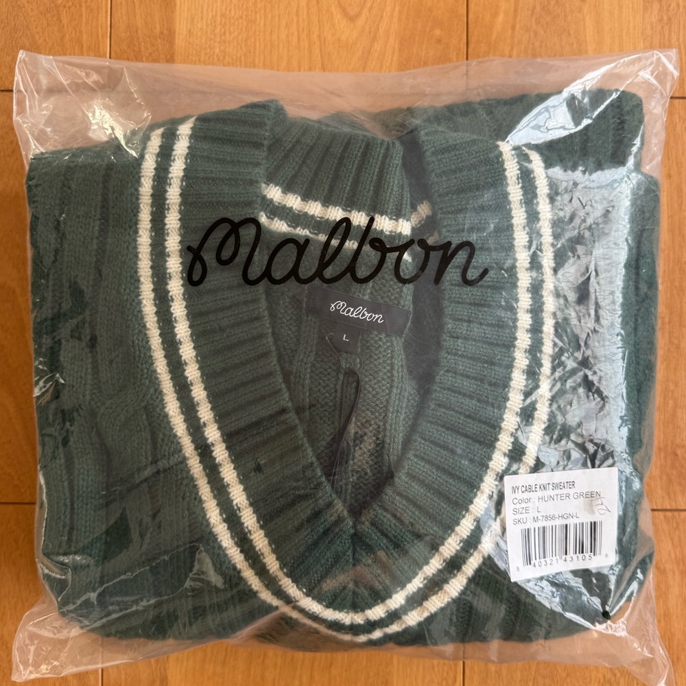 Men’s Malbon - Ivy Cable Knit Sweater